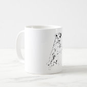 Goldener Sprung in der Herbstluft Kaffeetasse (Vorderseite Links)
