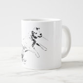 Goldener Sprung in Herbstschatten Jumbo-Tasse (Vorderseite Rechts)