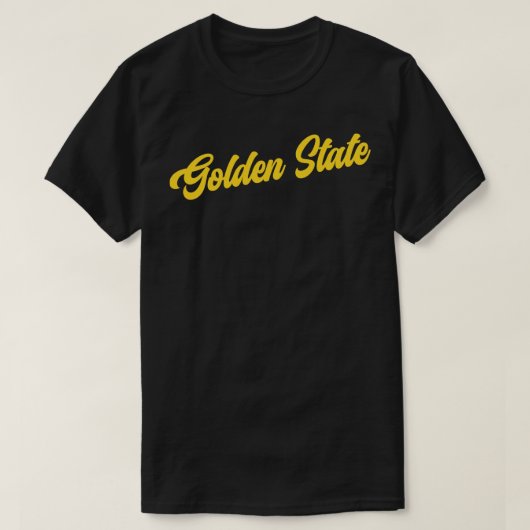 Goldener Staat Retro Goldener Staat T-Shirt (Design vorne)