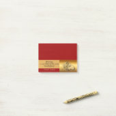 Goldener Stamm 2 Chinesisches Neujahr der Schafe 2 Post-it Klebezettel (Auf Schreibtisch)