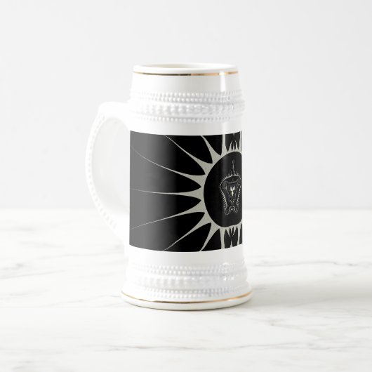 Goldener Star Bierglas (Vorderseite Links)