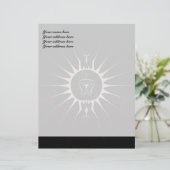 Goldener Star Briefkopf (Stehend Vorderseite)