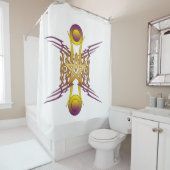 Goldener Star Duschvorhang (Beispiel)