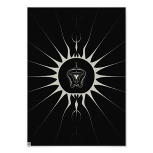 Goldener Star Fotodruck