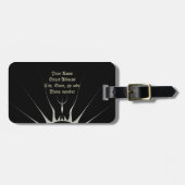 Goldener Star Gepäckanhänger (Vorderseite horizontal)