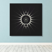 Goldener Star Leinwanddruck (Insitu (Holzboden))