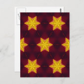 Goldener Star Postkarte (Vorne/Hinten)