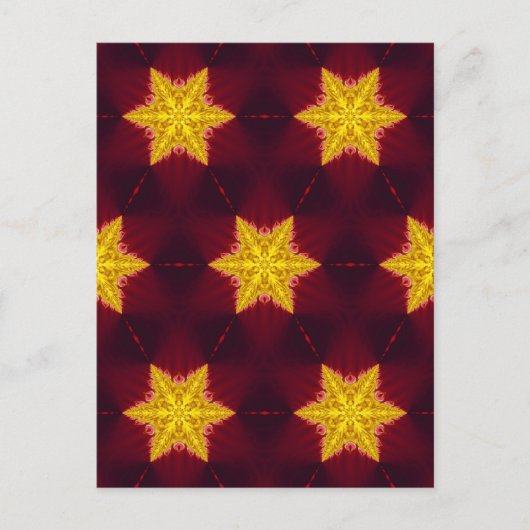 Goldener Star Postkarte (Vorderseite)