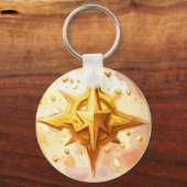 Goldener Star Schlüsselanhänger (Vorderseite)