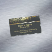 goldener Staubhintergrund Magnetische Visitenkarte (Beispiel)