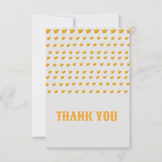Goldener Stern Danke an die Flachkarten (Vorderseite)
