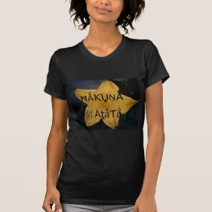 Goldener Stern Hakuna Matata Kunst Druck T-Shirt