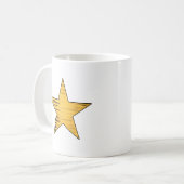 Goldener Stern Kaffeetasse (Vorderseite Links)
