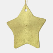 Goldener Stern Keramik Ornament (Links)