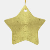 Goldener Stern Keramik Ornament (Hinten)