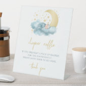 Goldener Stern-Mini-Duschdiapier-Zeichen Sockelschild (In Situ)