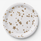 Goldener Stern Pappteller (Vorderseite)