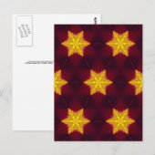 Goldener Stern Postkarte (Vorne/Hinten)