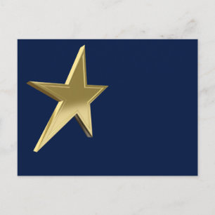 Goldener Stern Postkarte