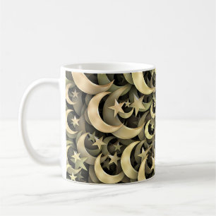 Goldener Stern und Halbmond Kaffeetasse