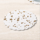 Goldener Stern Untersetzer (angewinkelt)