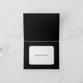 Goldener Stern Vielen Dank Dankeskarte (Innenseite)