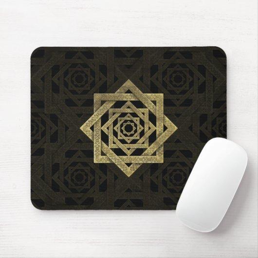Goldener Stern von Lakshmi - Ashthalakshmi Mousepad (Mit Mouse)