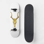 Goldener Stielkopf Skateboard (Vorderseite)