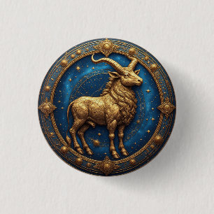 Goldener Stier Stier im kosmischen Tierkreis Button