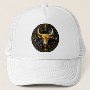 ♉ Goldener Stier Tierkreiszeichen Stier Kosmischer Truckerkappe