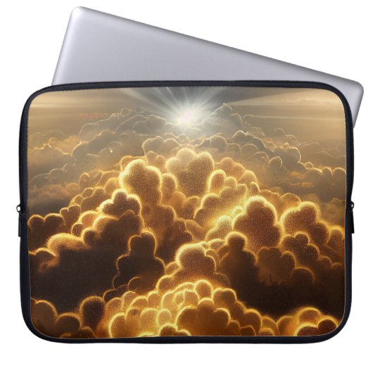 GOLDENER STORM MIT SCHINKSTERN LAPTOPSCHUTZHÜLLE (Vorderseite)