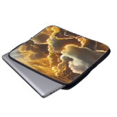 GOLDENER STORM MIT SCHINKSTERN LAPTOPSCHUTZHÜLLE (Vorne Knopf)