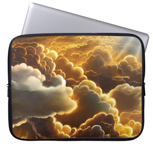 GOLDENER STORM MIT SCHINKSTERN LAPTOPSCHUTZHÜLLE (Vorderseite)