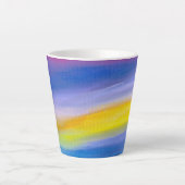 Goldener Strahl Abstrakt Milchtasse (Vorderseite)