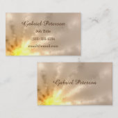 Goldener Strahl des Lichtes Visitenkarte (Vorne/Hinten)