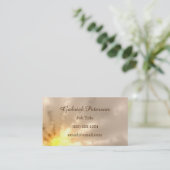 Goldener Strahl des Lichtes Visitenkarte (Stehend Vorderseite)