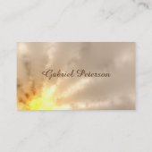 Goldener Strahl des Lichtes Visitenkarte (Rückseite)