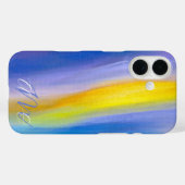 Goldener Strahl Moderne Abstrakte Kunst Case-Mate iPhone Hülle (Rückseite (Horizontal))