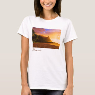 Goldener Strand Sonnenuntergang, Hawaii T-Shirt