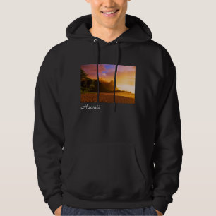 Goldener Strandsonnenuntergang, Hawaii Hoodie