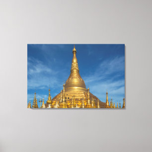 Goldener Stupa-Tempel Leinwanddruck