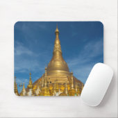 Goldener Stupa-Tempel Mousepad (Mit Mouse)