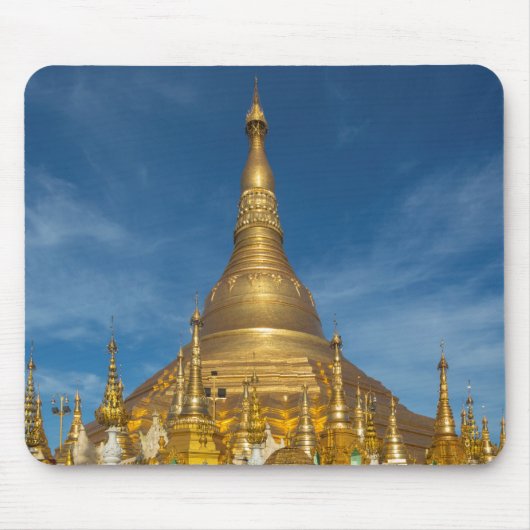 Goldener Stupa-Tempel Mousepad (Vorne)