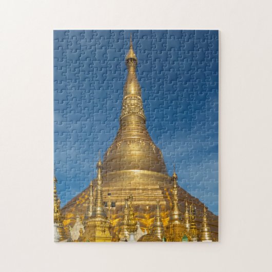 Goldener Stupa-Tempel Puzzle (Vertikal)