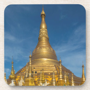 Goldener Stupa-Tempel Untersetzer