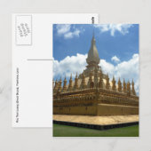 goldener Stupie Postkarte (Vorne/Hinten)