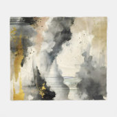Goldener Sturm Fleecedecke (Vorderseite (Horizontal))