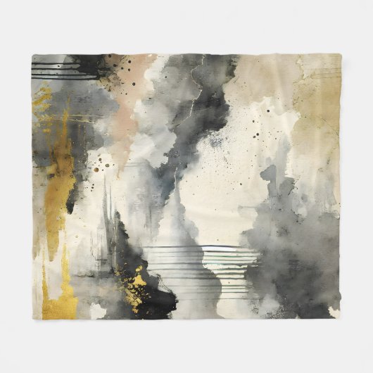 Goldener Sturm Fleecedecke (Vorderseite (Horizontal))