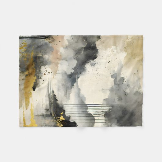 Goldener Sturm Fleecedecke (Vorderseite (Horizontal))