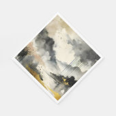 Goldener Sturm Serviette (Ecke)